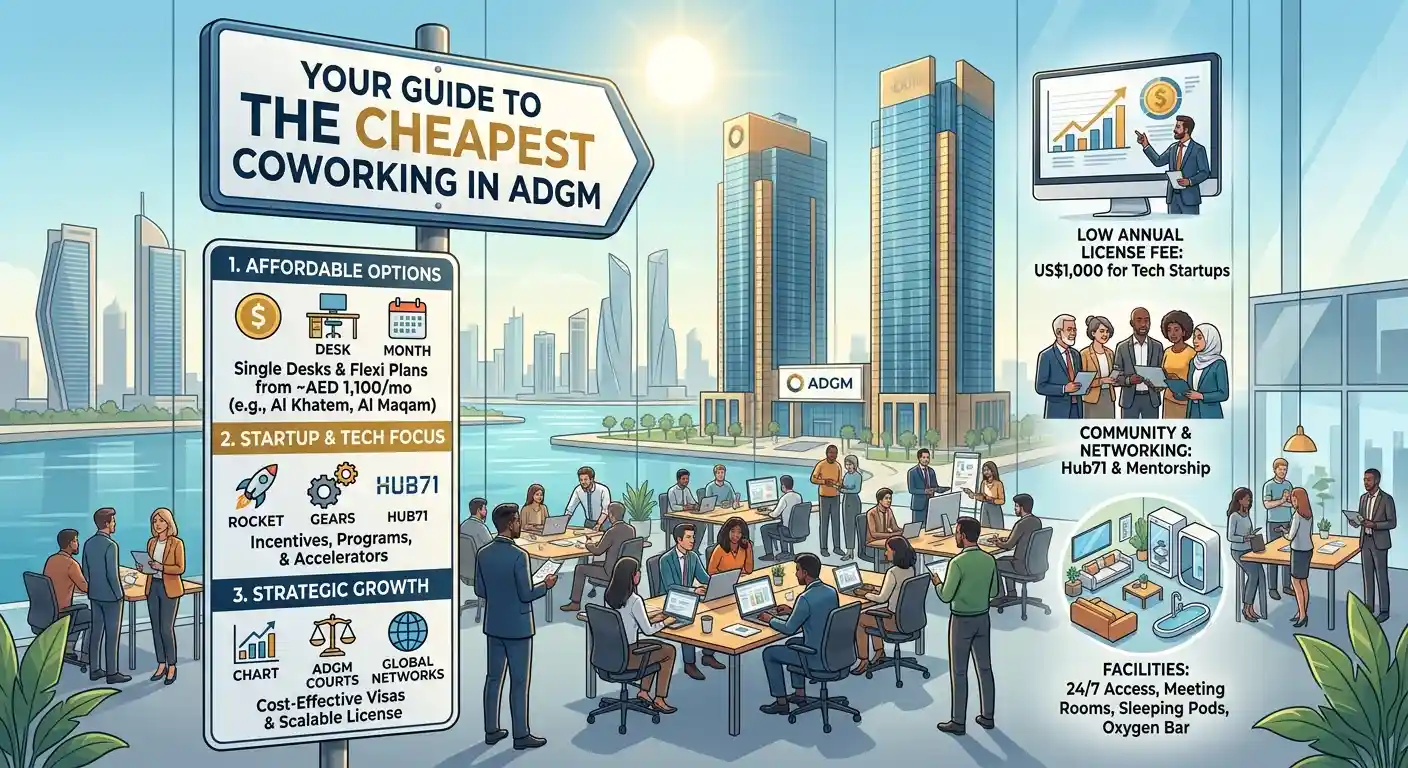 Cheapest Coworking Space in ADGM